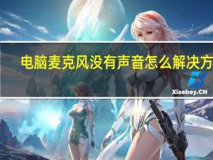 电脑麦克风没有声音怎么解决方法（电脑麦克风没有声音）