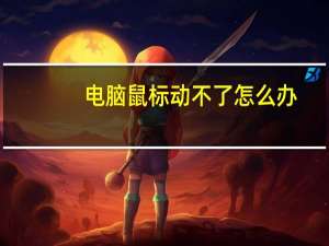 电脑鼠标动不了怎么办（电脑鼠标动不了）