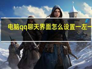 电脑qq聊天界面怎么设置一左一右（qq多彩气泡免费领取）