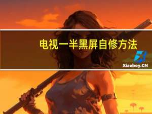 电视一半黑屏自修方法