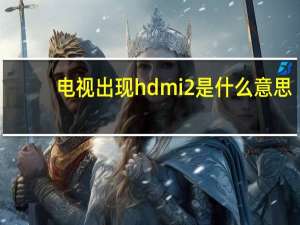 电视出现hdmi2是什么意思