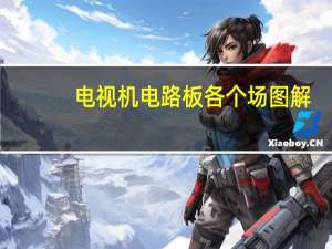电视机电路板各个场图解
