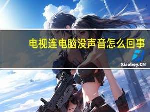 电视连电脑没声音怎么回事（电视连电脑）