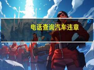 电话查询汽车违章