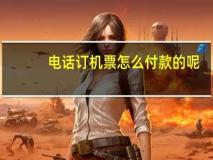 电话订机票怎么付款的呢