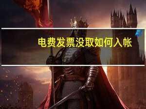 电费发票没取如何入帐