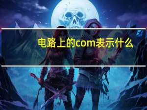 电路上的com表示什么