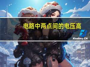 电路中两点间的电压高