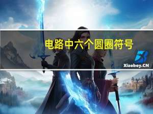 电路中六个圆圈符号