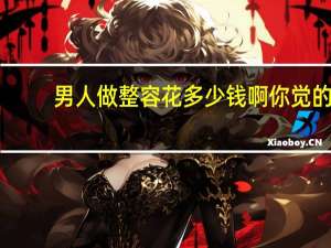 男人做整容花多少钱啊 你觉的男人整容丢脸吗