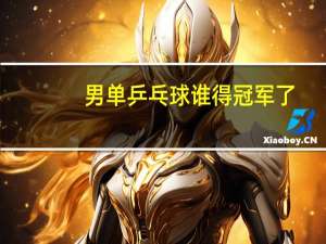 男单乒乓球谁得冠军了