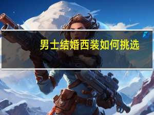 男士结婚西装如何挑选