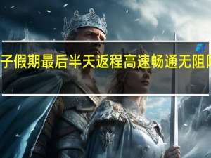 男子假期最后半天返程高速畅通无阻 网友点赞：本人回应我是大聪明