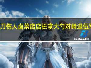 男子持刀伤人 卤菜店店长拿大勺对峙 退伍军人挺身而出