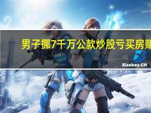 男子挪7千万公款炒股亏买房赚