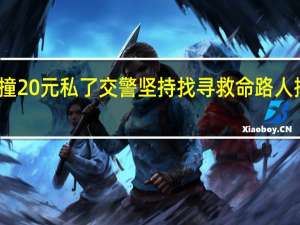 男子被撞20元私了交警坚持找寻救命 路人摔倒警急援手