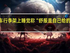 男子躺火车行李架上睡觉 称“舒服是自己给的”！12306回应