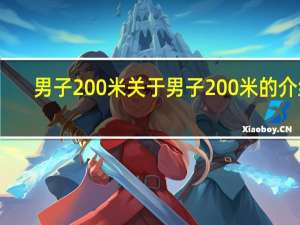 男子200米 关于男子200米的介绍