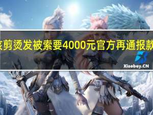 男孩剪烫发被索要4000元 官方再通报 款项已退还