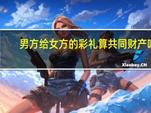 男方给女方的彩礼算共同财产吗