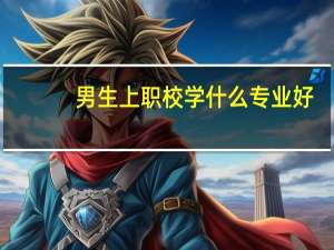 男生上职校学什么专业好