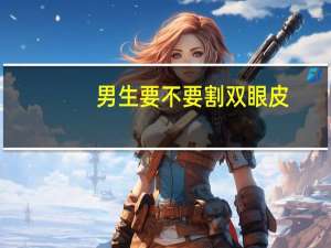 男生要不要割双眼皮，男孩子有必要割双眼皮吗