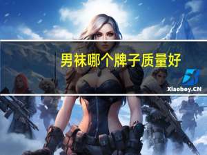 男袜哪个牌子质量好