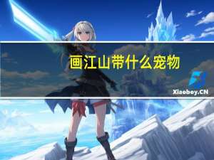 画江山带什么宠物