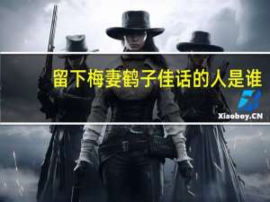 留下梅妻鹤子佳话的人是谁
