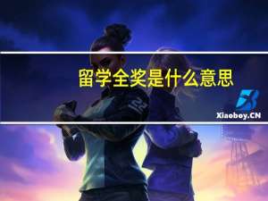 留学全奖是什么意思