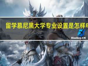 留学慕尼黑大学专业设置是怎样申请