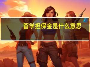 留学担保金是什么意思