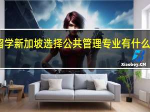 留学新加坡选择公共管理专业有什么优势呢
