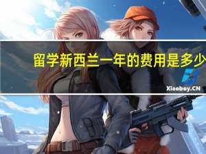 留学新西兰一年的费用是多少