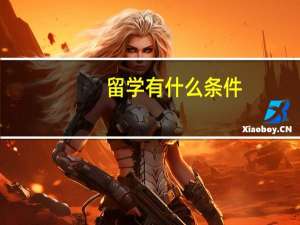 留学有什么条件