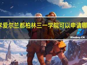 留学爱尔兰都柏林三一学院可以申请哪些奖学金