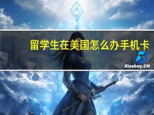 留学生在美国怎么办手机卡