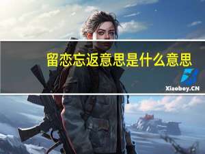 留恋忘返意思是什么意思