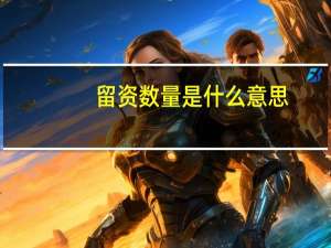 留资数量是什么意思