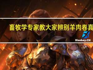 畜牧学专家教大家辨别羊肉卷真伪