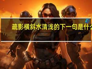 疏影横斜水清浅的下一句是什么