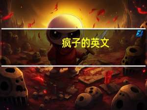 疯子的英文