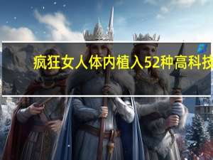 疯狂女人体内植入52种高科技：真有了“超能力”