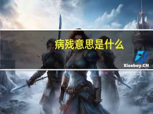 病残意思是什么