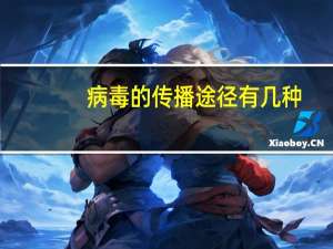 病毒的传播途径有几种