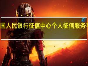 登录中国人民银行征信中心个人征信服务平台时显示为