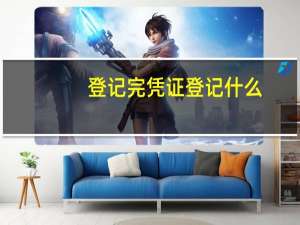 登记完凭证登记什么