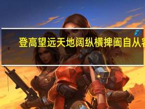 登高望远天地阔纵横捭阖自从容（登高望四海）