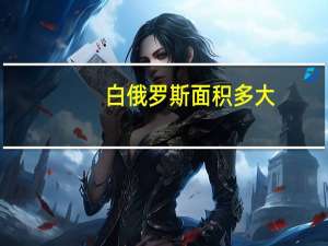 白俄罗斯面积多大