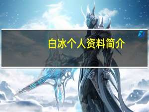 白冰个人资料简介（有关白冰的资料）